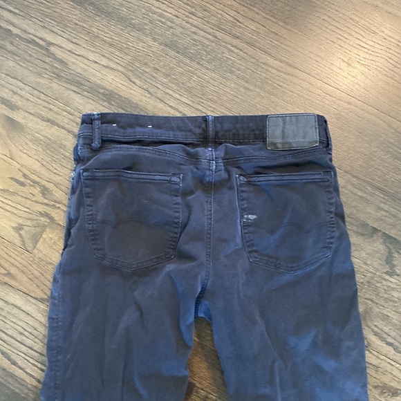 American Eagle Slim Straight Jeans 32 x 32 Distressed GUC Black - Picture 13 of 13